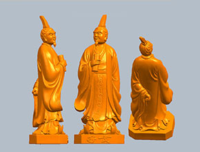 子贡雕像人物雕塑3d立体STL模型图纸_五轴玉石雕