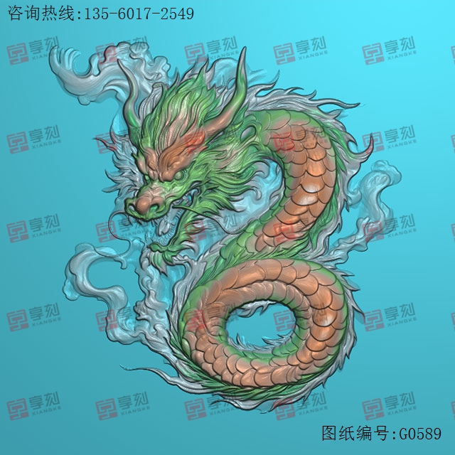 盘龙玉石雕刻机电脑雕刻图纸_享刻数控雕刻机厂家