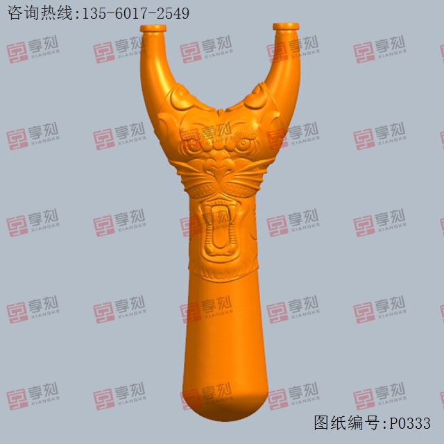 虎头弹弓模型电脑雕刻图纸_电脑玉石雕刻机厂家
