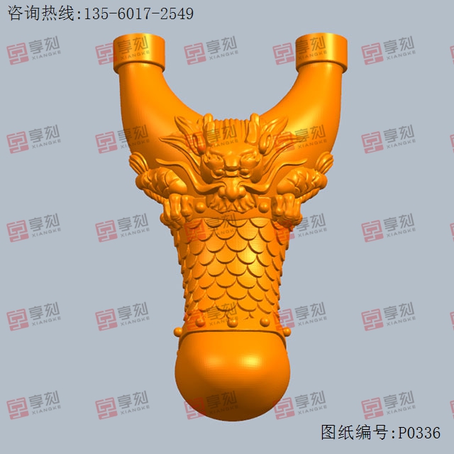 龙头弹弓模型电脑雕刻图纸_电脑玉石雕刻机厂家
