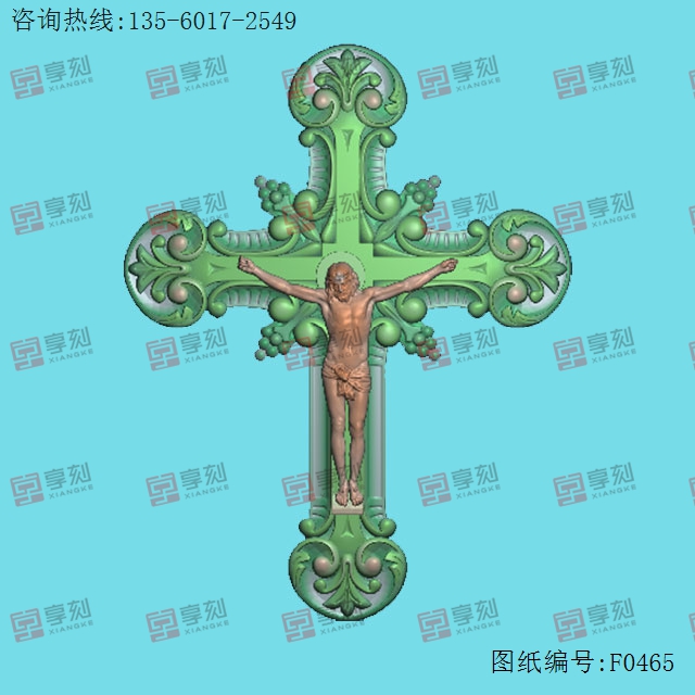 耶稣十字架电脑雕刻图纸_享刻玉石雕刻机