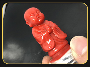 玉石雕刻机雕刻南红立体人物案例