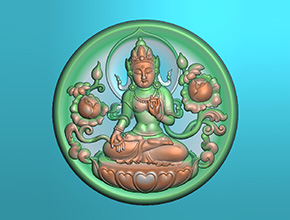 【度母】浮雕系列 玉雕雕刻机精度图纸下载_享刻