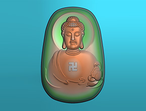 【佛祖】浮雕系列 蜜蜡文玩雕刻机电脑精雕图