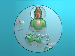 【玉雕观音精品图片】浮雕系列 玉石雕刻机电脑