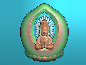 【玉雕观音挂件图案】浮雕系列 电脑玉雕机图库