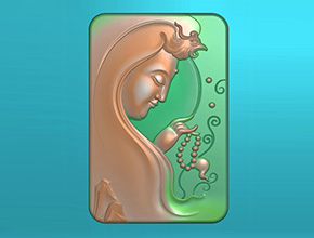 【翡翠观音玉雕图】玉石雕刻简单图案下载