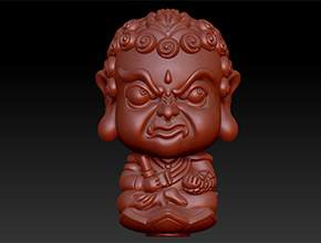 立体玉石小摆件人物雕刻电脑图下载-享刻雕刻机