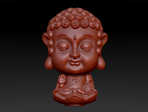 立体佛像小摆件电脑玉雕图纸下载-享刻玉石加工