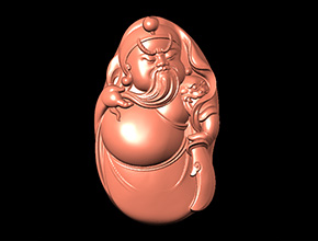 手把件关公玉雕电脑雕刻图纸-享刻雕刻机厂家