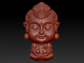 3d立体文殊菩萨玉雕小摆件全套图纸