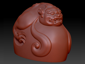 三维立体玉雕貔貅电脑图案大全-享刻科技