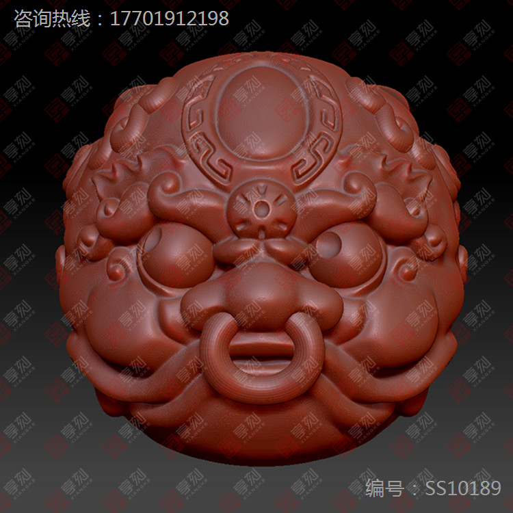 狮子珠子雕刻图案大全