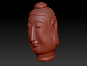 立体佛头吊坠玉石精雕图纸_雕刻机厂家