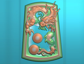 翡翠龙牌-享刻玉石雕刻图纸下载