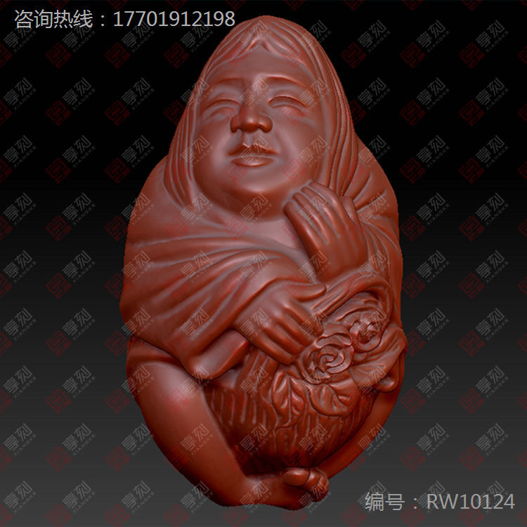 新橄榄核精雕图