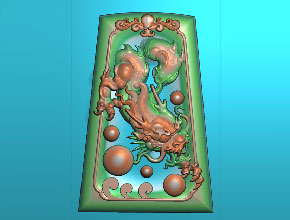 龙牌玉石精雕图-享刻电脑工艺品雕刻机