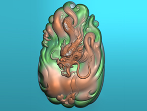 适合好翡翠雕刻的龙牌图案_工艺品雕刻机网下载