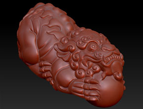 貔貅手把件精雕图大全_数控玉雕机厂家