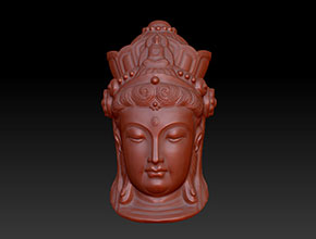 享刻电脑玉雕机图库中心_观音立体吊坠精雕图系