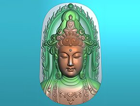 数控玉石雕刻机电脑精雕图下载中心-观音系列图