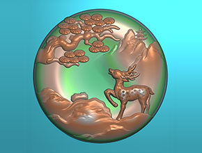 玉石加工机床_冰种翡翠鹿系列图纸大全