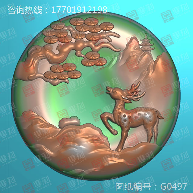 玉雕鹿图案大全