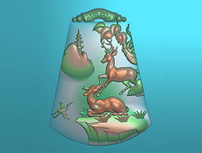 翡翠鹿机雕刻图纸下载中心_享刻玉雕机厂家