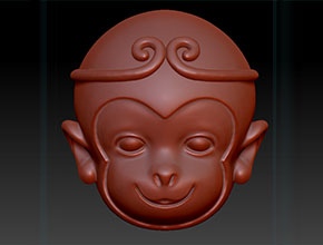 立体孙悟空珠子精雕图-数控玉雕雕刻机厂家图库