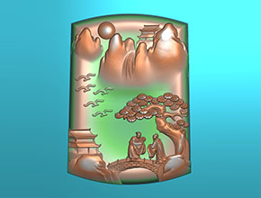 翡翠机雕好看的山水精雕图下载_广州享刻玉雕机