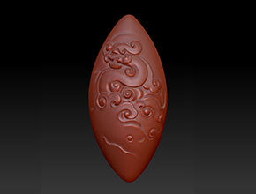 橄榄核雕刻机龙图系列_电脑核雕机厂家