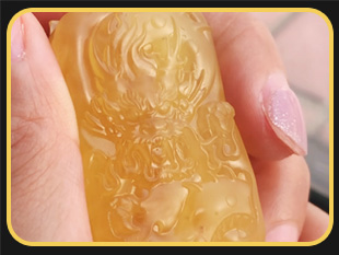 文玩蜜蜡龙牌吊坠电脑雕刻案例_全自动玉石雕刻