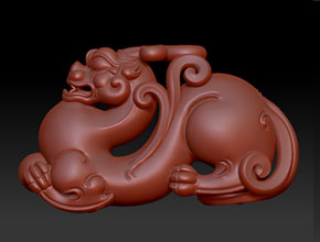 工艺品雕刻机厂家供应_仿古兽石雕精雕图纸下载