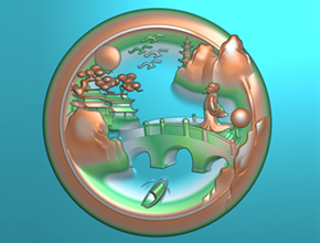 适合自己雕刻翡翠山水牌图案_雕刻玉石工具全套