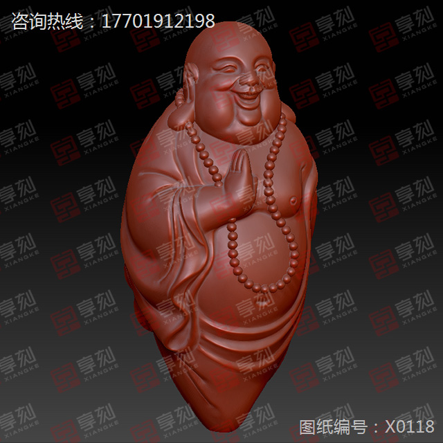 佛祖橄榄核精雕图