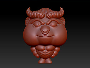 牛魔王工艺品精雕图_立体工艺品雕刻机厂家