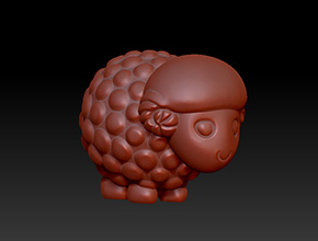 小绵羊石艺摆件精雕图_小型石艺电脑雕刻机厂家