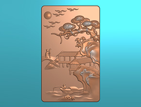 新款翡翠山水精雕图系列_多功能玉石雕刻机厂