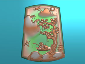 享刻玉石雕刻机免费山水玉雕图纸下载_精雕图