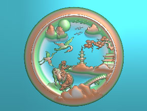 享刻玉雕机厂家好看的山水精雕图下载_图片