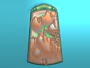 和田玉山水精雕图纸下载_和田玉雕刻机厂家_玉雕