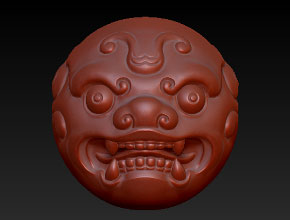 手串兽脸珠子精雕图下载中心_绿松雕刻机厂家