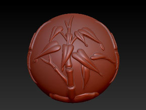 四君子圆珠精雕图案_享刻珠子雕刻机