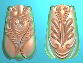 玉石雕刻用什么图纸_金蝉系列玉雕精雕图下载