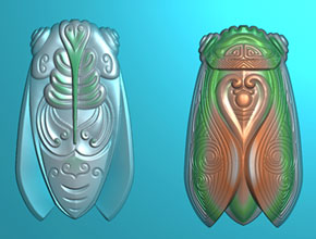 简单自学玉石雕刻知了图案_玉石雕刻机厂家