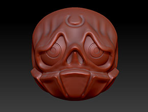 文玩核雕阿呆珠子精雕图纸下载_星月菩提雕刻机