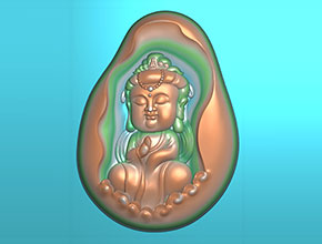 宝宝观音佛玉石电脑雕刻图纸下载_享刻玉石雕刻