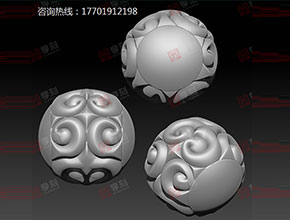 南红珠子玉石电脑雕刻图案大全_玉鼎享刻玉石雕