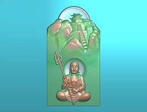 地藏王菩萨玉石雕刻图案_玉鼎享刻玉石雕刻机厂