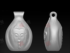 金银玉石吊坠电脑雕刻图_享刻玉鼎玉石雕刻机厂